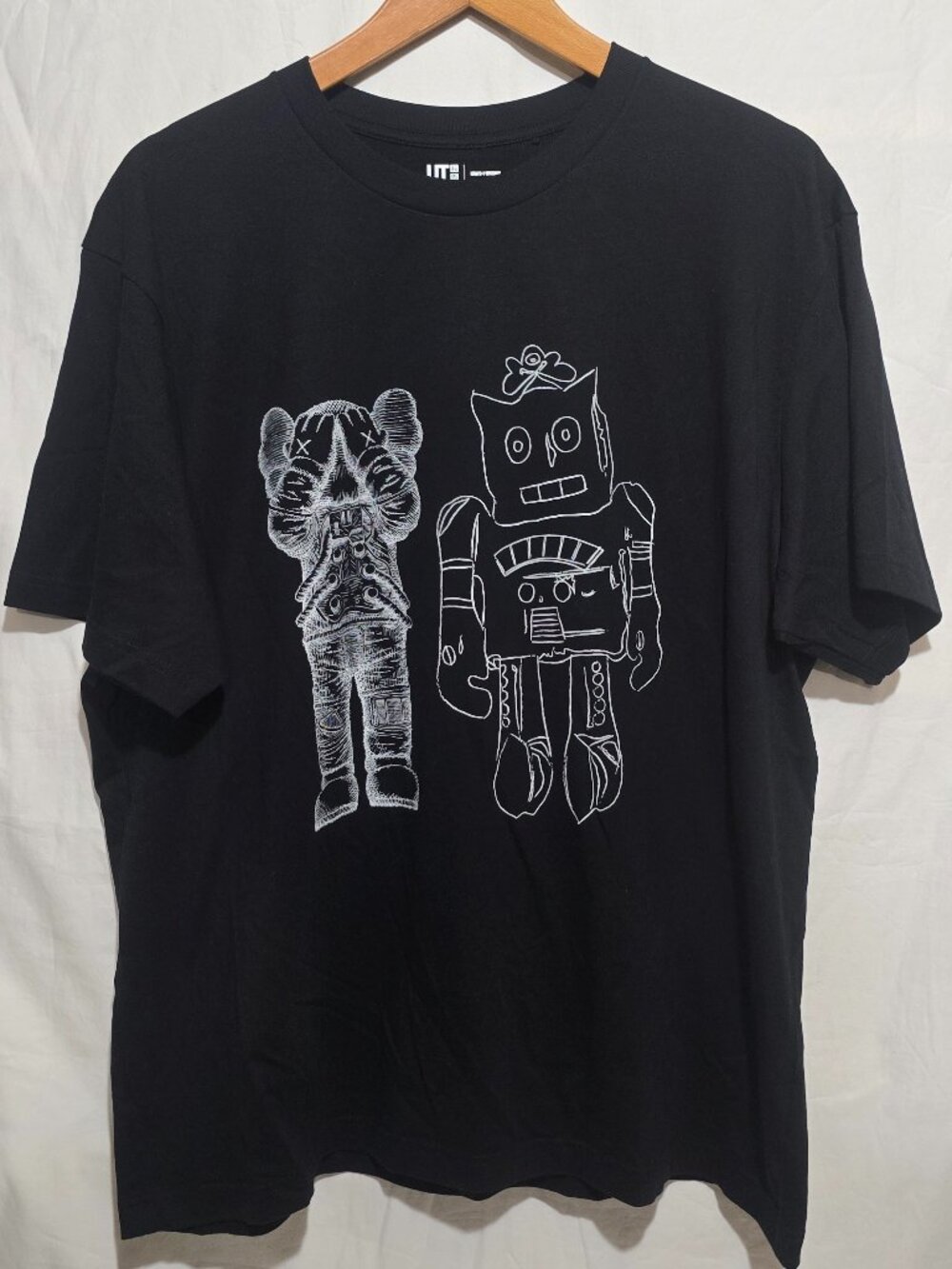 UT Uniqlo Kaws x Andy Warhol XX SS Crewneck - Black - Sz XXL*